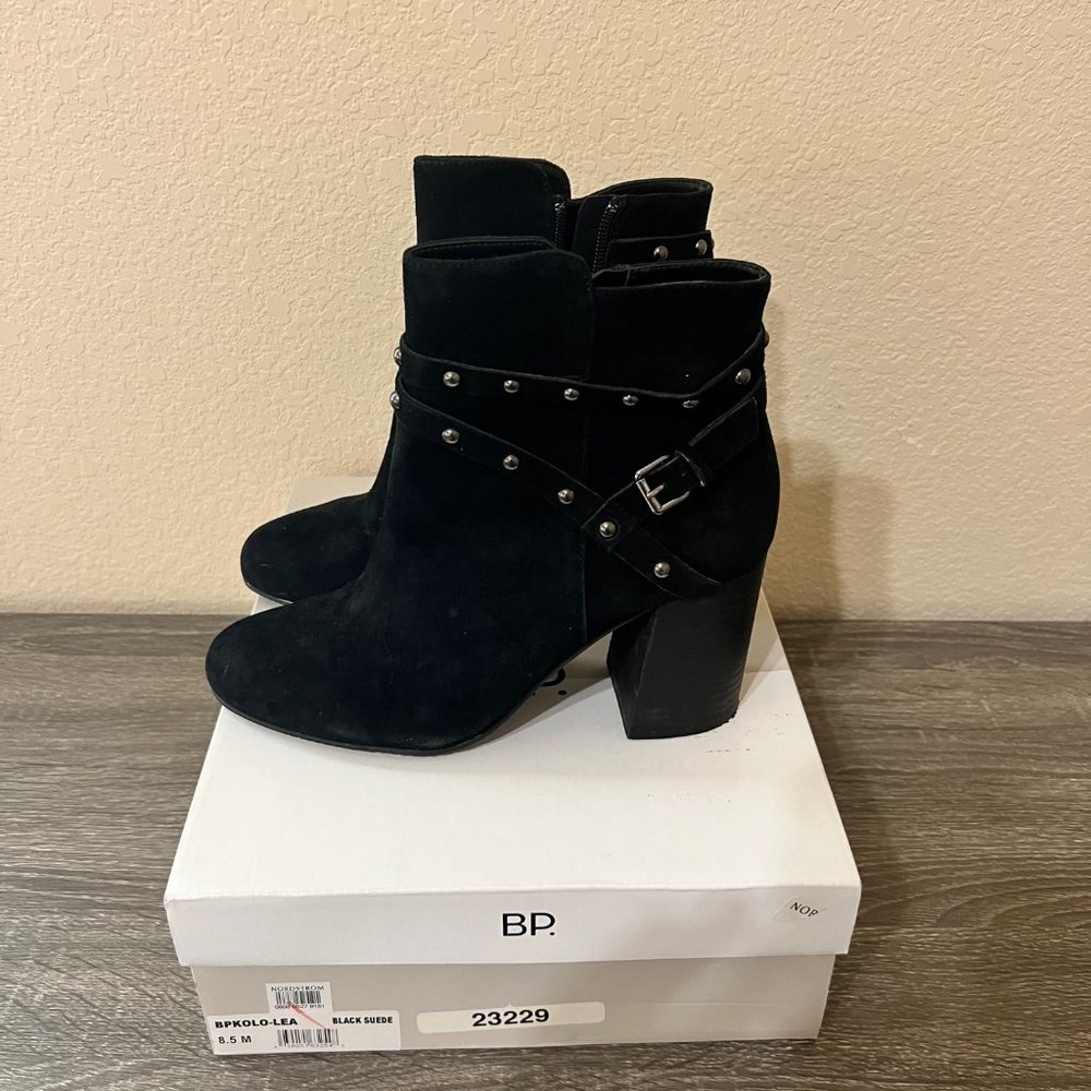 BP Black Suede Booties | Nordstrom